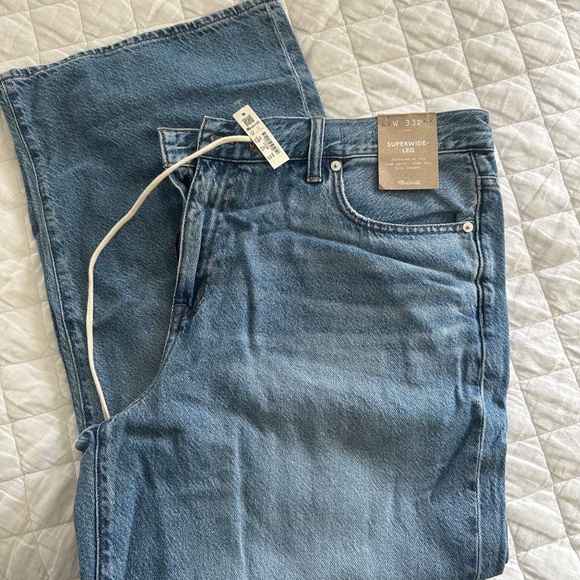 Petite Superwide-Leg Jeans in Hambley Wash: Drawstring Edition - Picture 6 of 6